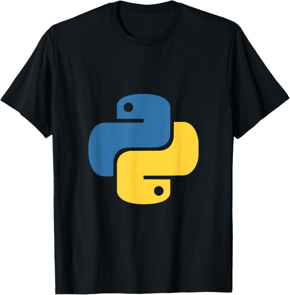 Amazon | 開発者向けの公式Pythonロゴ Tシャツ | Tシャツ・カットソー 通販